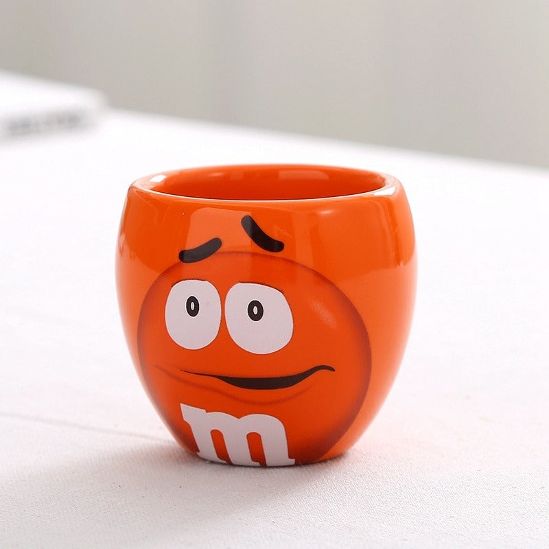 Cute Mugs Cartoon M&Ms Cups-orange