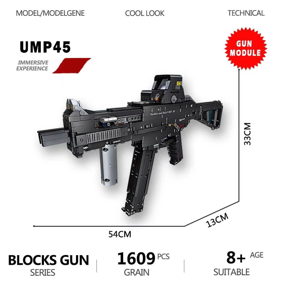 Military Blocks Guns UMP45 Model