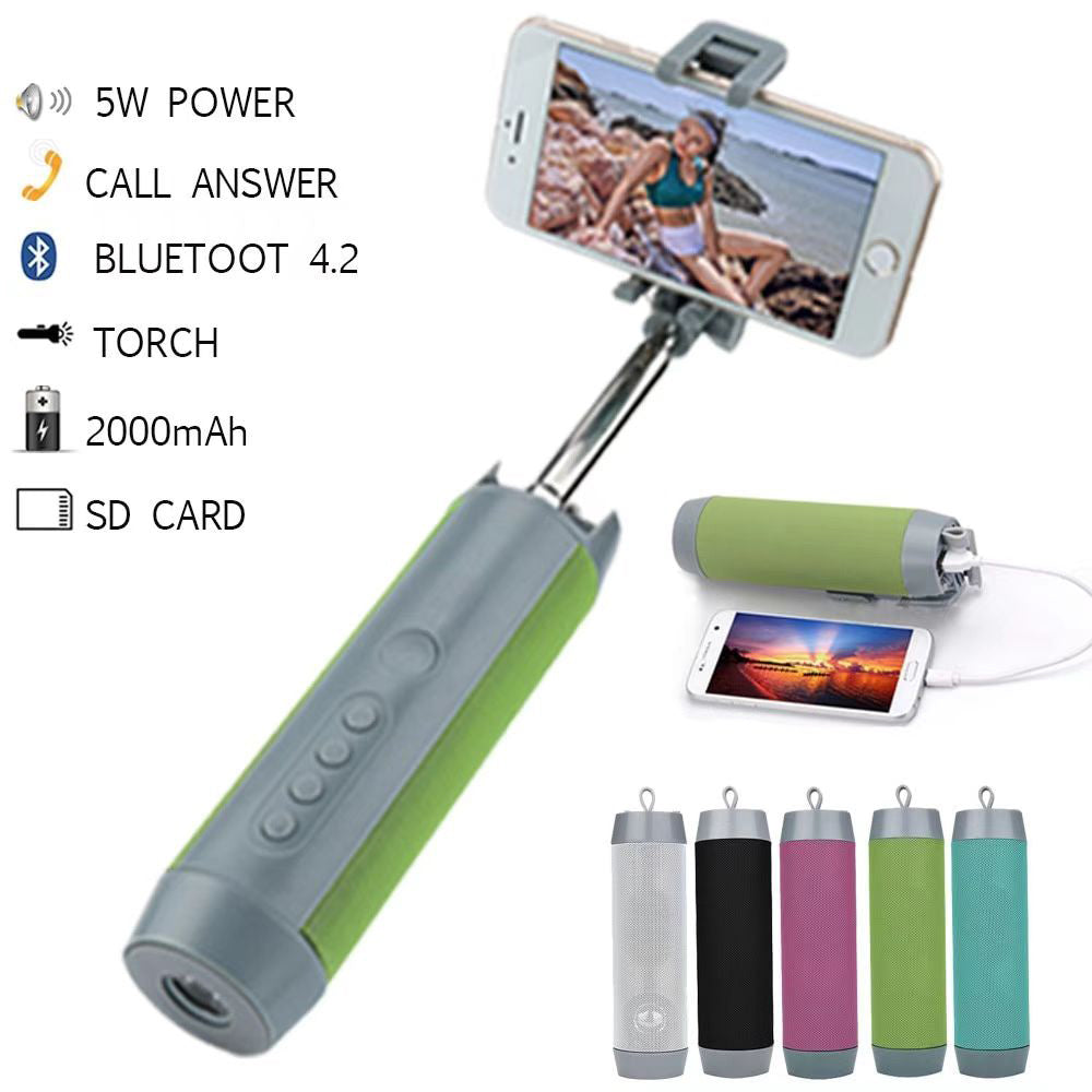 Multipurpose selfie stick with 5 functions