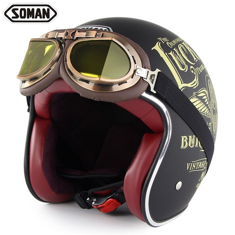 Retro Helmet Motorcycle Headgear