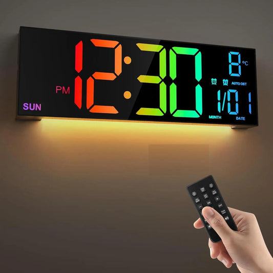 16.2'' Large Digital Wall Clock with Remote Control Big LED