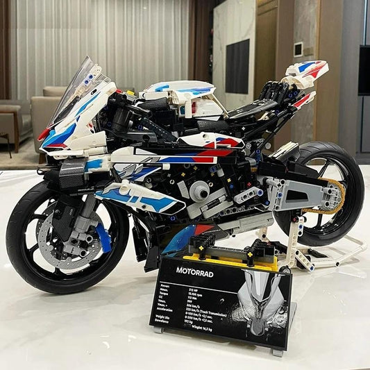 1920pcs Motorcycle Building Bocks Simulation Motorcycle Model Decoration Assembly Model Difficult Toy Boy Educational Creature Gifts