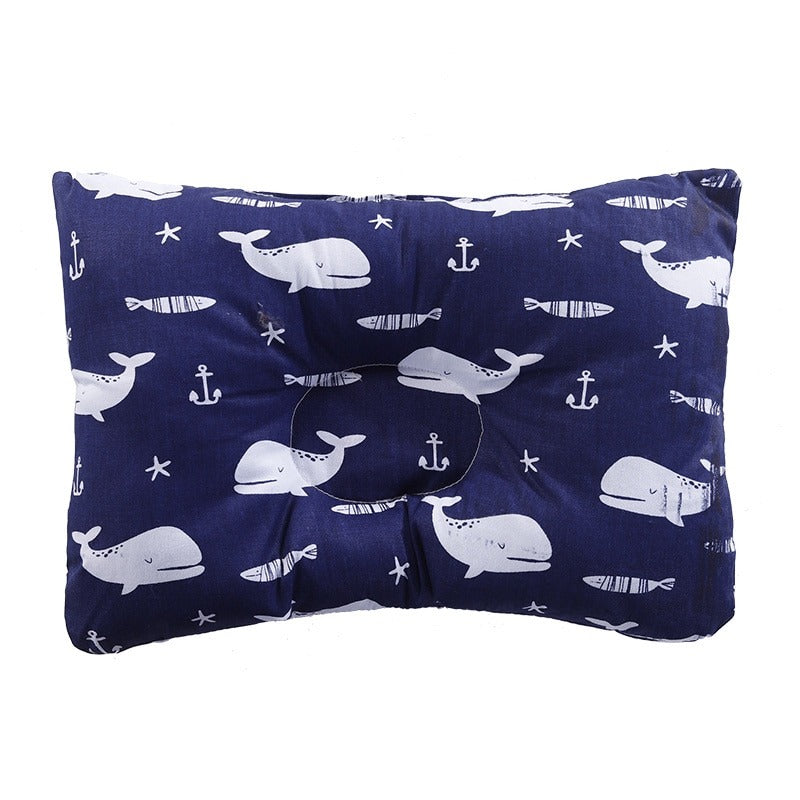 Baby Head Pillow Printed Cushion-blue