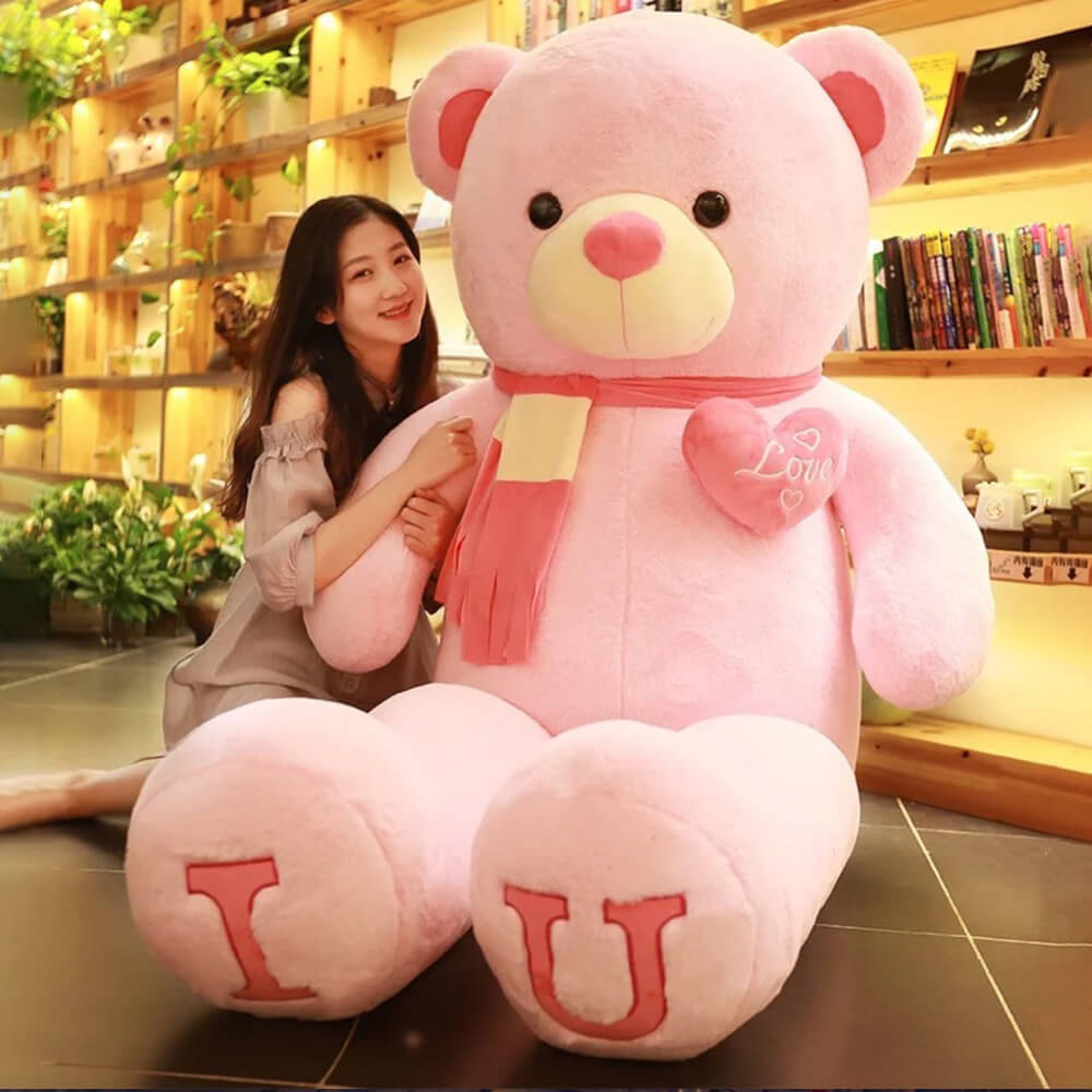 Big Teddy Bear 100cm I LOVE YOU Plush Toy