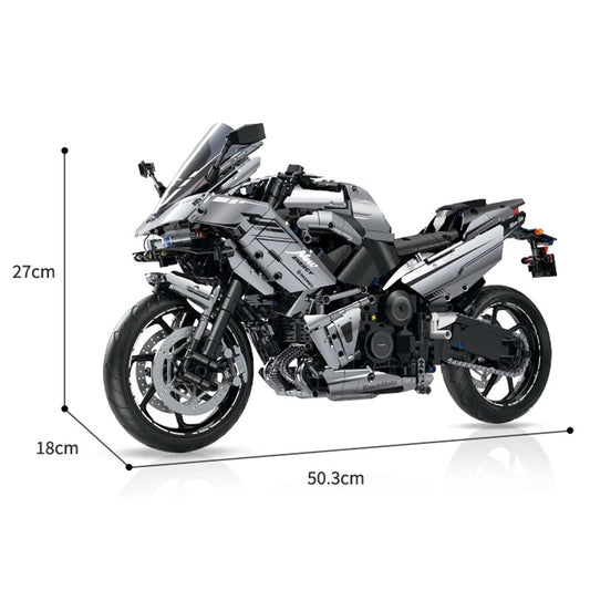 Building Blocks Motorbike Road Racing Vehicle MOC Bricks Toys Christmas Gifts for Kids Boys Children Adult 2156pcs