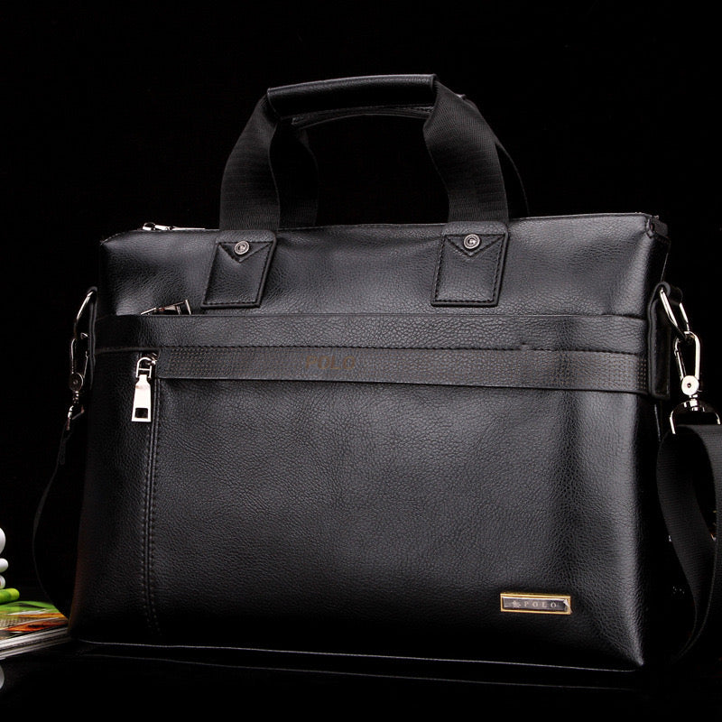 Business Men Leather Briefcase Bag