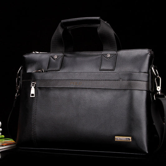 Business Men Leather Briefcase Bag