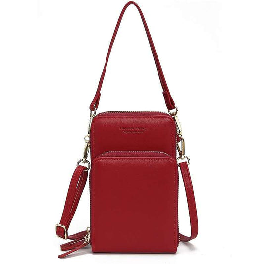 Crossbody Cellphone Bag For Women red