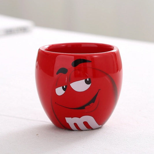 Cute Mugs Cartoon M&Ms Cups-red