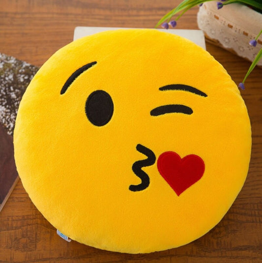 Emoji Pillows Round Cushion