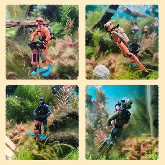 Floating Aquarium Diver Ornament