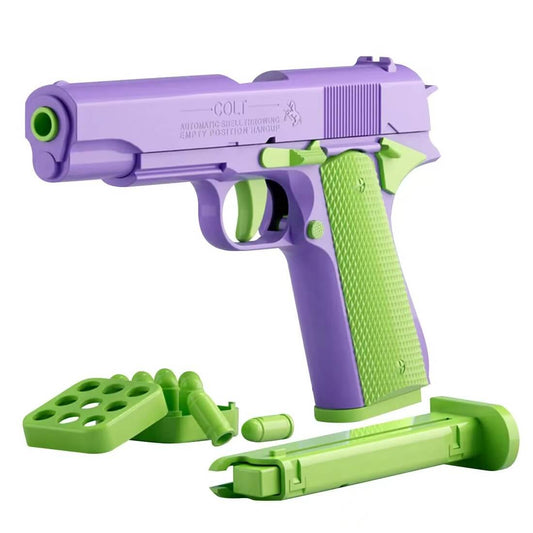 Gravity Straight Jump Toy 3D Printed Gun
