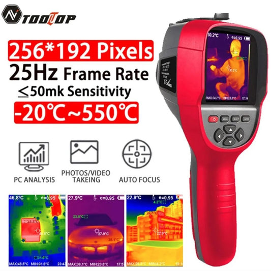 Infrared Thermal Imaging Camera 256x192 Real Time Portable Thermal Imager for Pipeline Heating Leak Automotive Inspect ET692C