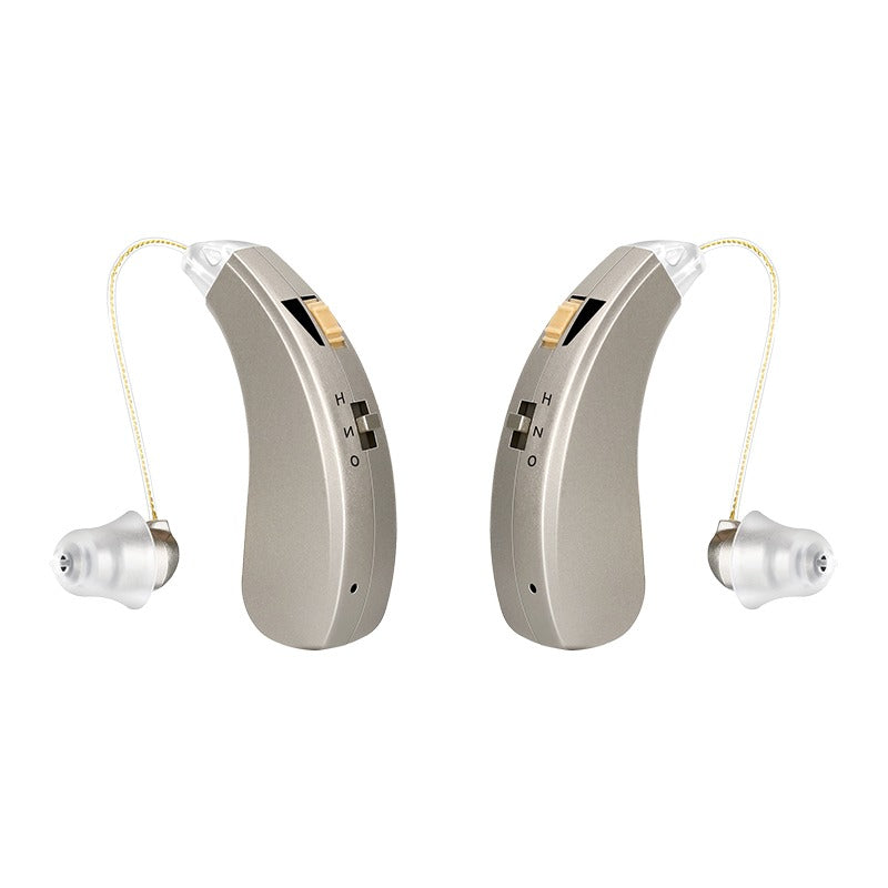Rechargeable Hearing Aid Audifonos Mini Sound Amplifier Wireless Best Ear Aids for Elderly Moderate - Right & Left (1 pair)
