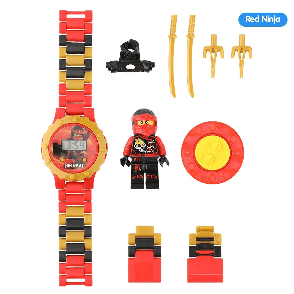Super Hero Lego Blocks Watch - Red Ninja Watch